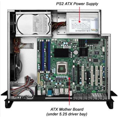 6. TECHLY ATX PC-Rackgehäuse 19 Zoll 4U Schwarz 30