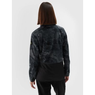 4. Damen-Fleecejacke mit Stehkragen, Oversize, Größe 4F 4FWAW24TFLEF298-90A
