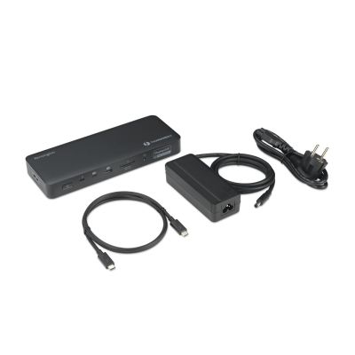 6. Kensington SD5920T EQ – Dockingstation – für Laptops – USB 4.0 / Thunderbolt 4 – 2 x HDMI, 3 x DisplayPort, 2 x Thunderbolt 4 – 1 Gbit/s E/A, 2,5 Gbit/s E/A – 149,1 Watt – Europa