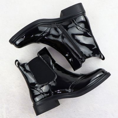 26. Schwarze Damen-Arbeitsstiefel mit Socken Sabatina
