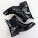 26. Schwarze Damen-Arbeitsstiefel mit Socken Sabatina