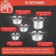 7. TEFAL Cook & Clip Topfset, 10-teilig G723SA74