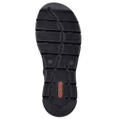 34. Gefütterte schwarze Damen-Ankle-Boots Rieker 55069-00