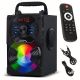 10. Audiocore tragbarer Bluetooth-Lautsprecher, FM-Radio, SD/MMC-Kartensteckplatz, AUX, USB, Fernbedienung, AC730