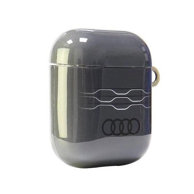 4. Audi IML-Hülle mit geometrischem Muster für AirPods 1/2 - Grau
