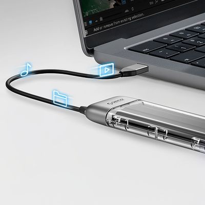 6. Orico TXM2-C3 M.2 NVME USB-C 3.2 10Gb/s Festplattenlaufwerk - Grau