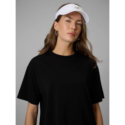 4. Damen-T-Shirt, locker geschnitten, einfarbig, Größe 4F 4FRAW25TTSHF3624-20S