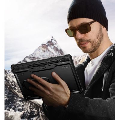 4. Tech-Protect Kevlar Pro Hülle für Samsung Galaxy Tab S9+ 12,4" X810 / X816B - Schwarz