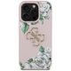 3. Guess Grained Roses Big 4G Logo iPhone 16 Pro Max Hülle - Rosa
