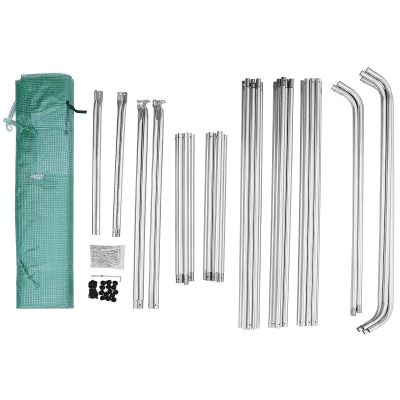 15. Gewächshaus-Gartentunnel 200x350x200CM PE-Grünstahlkonstruktion