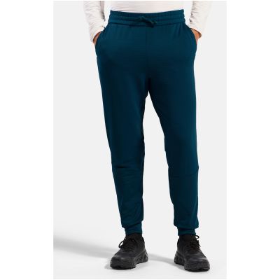 3. Herren-Laufhose Odlo ESSENTIAL THERMAL Pants, normale Länge, grün