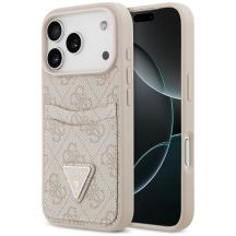 Guess 4G nauble Card Triange Etui für iPhone 18 Pro / 17 Pro – rosa