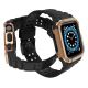 3. Schutzarmband für Apple Watch 42/44/45 mm Panzergehäuse-Armband - Schwarz, Roségold