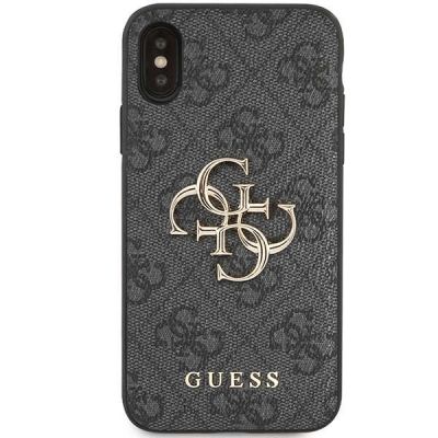 3. Guess 4G Big Metal Logo iPhone X/XS Hülle - Grau