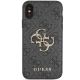 3. Guess 4G Big Metal Logo iPhone X/XS Hülle - Grau