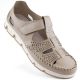 36. Rieker W RKR651 beige Leder Klettverschluss durchbrochene Schuhe