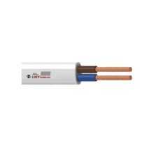KABEL H05VVH2-F 2X1 WEISS 50M