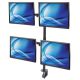 3. Manhattan 461566 Monitorhalterung/Ständer 81,3 cm (32") Schreibtisch Schwarz