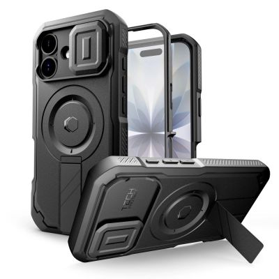 Tech-Protect Kevlar MagSafe Hülle für iPhone 17 - Schwarz