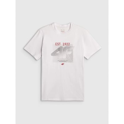 6. Herren-T-Shirt mit Aufdruck, regulär, Größe 4F 4FRSS26TTSHM4039-10S