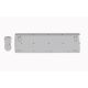 5. GEMBIRD Kabelloses Slim Pro Business-Schreibtisch-Tastatur- und Maus-Set, Weiß, US-Layout