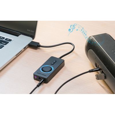 4. Vention 1m USB 2.0 Externe Soundkarte mit Lautstärkeregelung