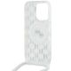 5. Karl Lagerfeld IML Crossbody Monogram Karl & Choupette Head MagSafe Hülle für iPhone 15 Pro Max – Transparent