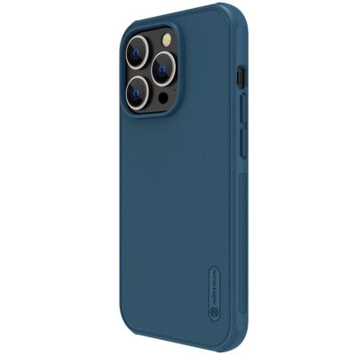 2. Nillkin Super Frosted Shield Pro Hülle für iPhone 14 Pro Max Rückseite blau