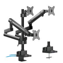 Maclean MC-811 Tischhalterung für 3 Monitore (Desktop; 17" - 27"; max. 20 kg)