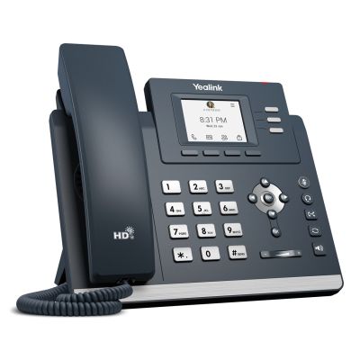 3. Yealink MP52 E2 Teams VoIP-Telefon, graues LCD-Display