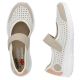 16. Bequeme Rieker W RKR575A Lochmusterschuhe, beige