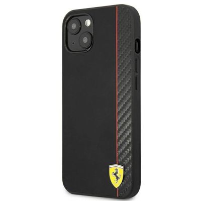 2. Ferrari FESAXHCP13SBK iPhone 13 mini 5,4" schwarz/schwarz Hardcase On Track Carbon Stripe