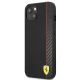 2. Ferrari FESAXHCP13SBK iPhone 13 mini 5,4" schwarz/schwarz Hardcase On Track Carbon Stripe