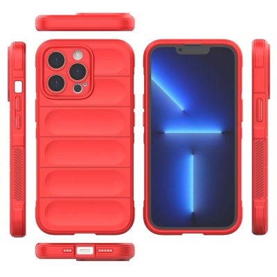 8. Magic Shield Case für iPhone 13 Pro Max flexible gepanzerte Hülle rot