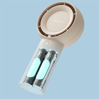 10. Jisulife Handventilator Life5 Plus 4000 mAh Tragbarer Mini-Gebläse-USB-Ventilator - Beige