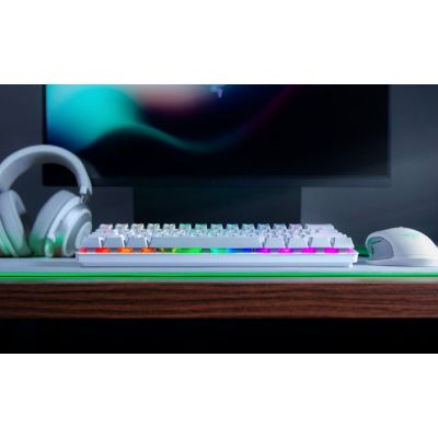 3. Razer Huntsman Mini-Tastatur Gaming USB QWERTY Amerikanische/Internationale Tastatur Weiß