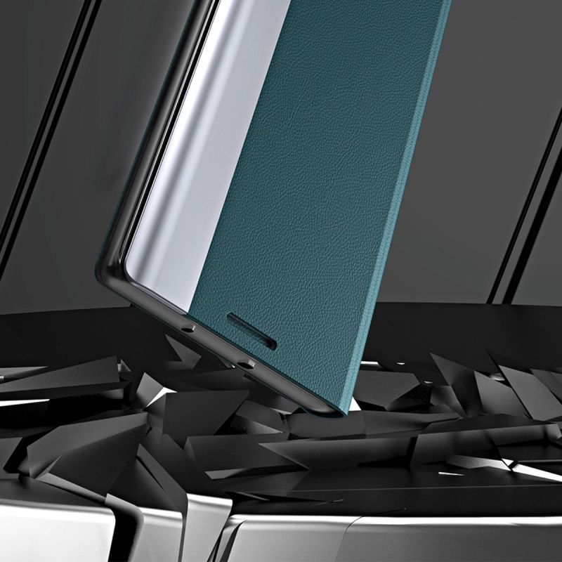 8. Sleep Case Pro Hülle für Samsung Galaxy S23+ mit Klappständer schwarz