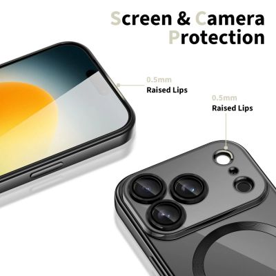 3. Tech-Protect MagFlex MagSafe Case für iPhone 17 Pro Max - Transparent Schwarz