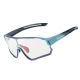 Rockbros 14110009005 Polarisierte Fahrradbrille für Kinder von 8-14 Jahren - Blau