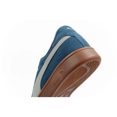 7. Puma Herren-Sportschuhe, Sneaker Smash 3.0, Leder, klassisch, modisch, blau