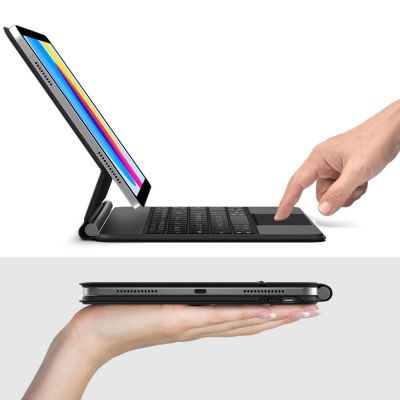 9. Tech-Protect Smartcase Magnetic mit Tastatur für iPad 10,9" 2022 / iPad 11" 2025 - Schwarz