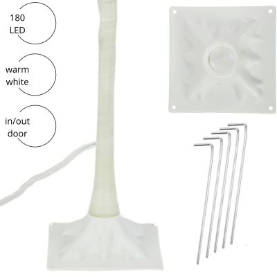 4. DEKORATIVER LED-BAUM 180 LED 150 CM WEISS LUCA