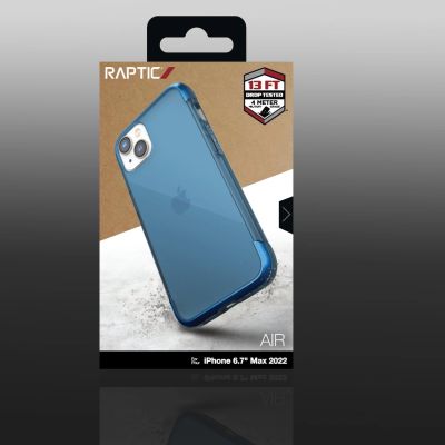 3. Raptic X-Doria Air Case für iPhone 14 Plus gepanzerte Hülle blau