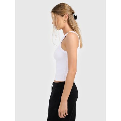 4. Schmal geschnittenes Damen-Rippstricktop 4F 4FRAW25TSLEF310-10S