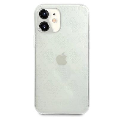 3. Guess GUHCP12S3D4GTR iPhone 12 mini 5,4" transparentes Hardcase 4G 3D Pattern Collection
