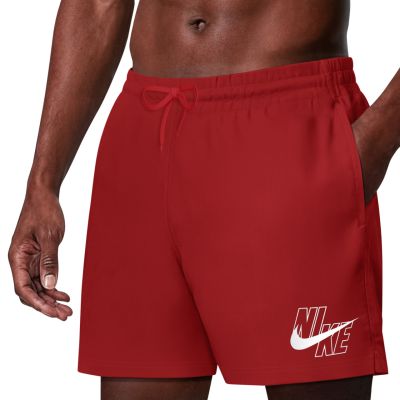 3. Nike Logo Lap 5" Volley Badeshorts rot NESSG574 614