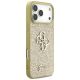 4. Guess Fixed Glitter Big 4G Hülle für iPhone 17 Pro Max - Gold