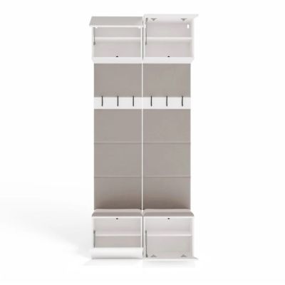 3. Garderobe HAGA II 2W Weiß