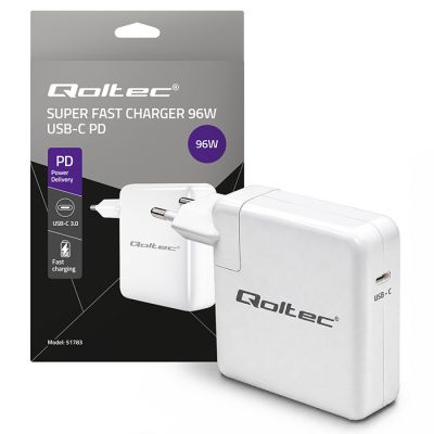 4. QOLTEC Ladegerät 96W | USB-C | 5-20V | 3-4,8A