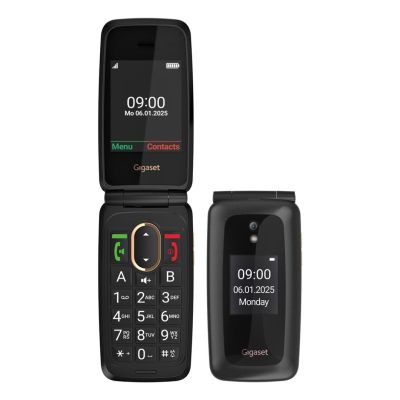 9. Gigaset GL795 7,11 cm (2,8") 142 g Schwarz Handy für Senioren